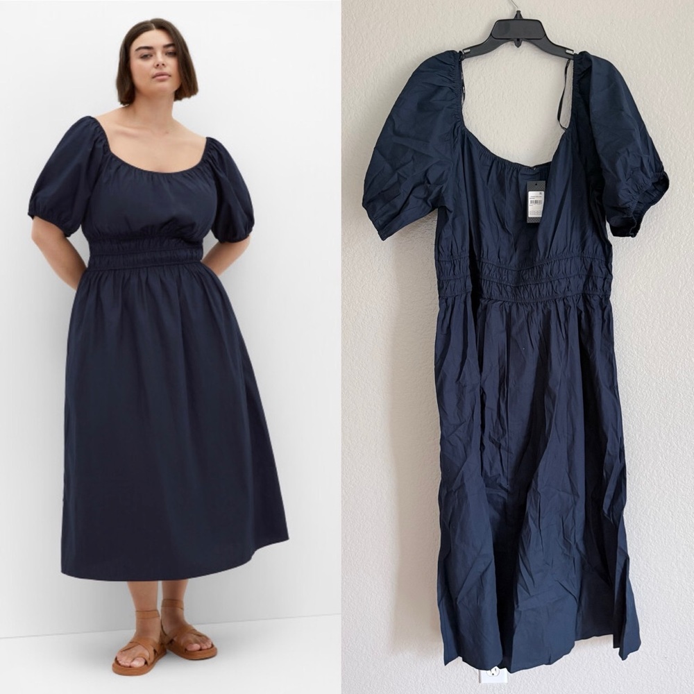 City Chic Plus Size Adelynn Midi Dress Navy